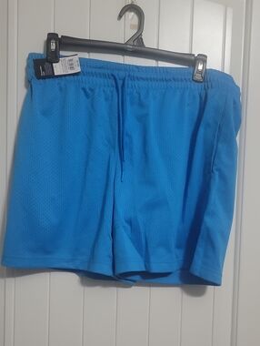 Original Use Men's Athletic Mesh Shorts in Bright Blue